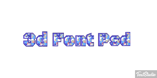 3D Font Psd Text effect