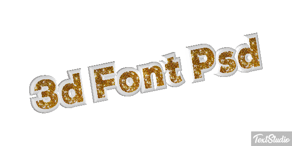3D Font Psd Text effect