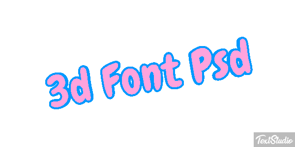 3D Font Psd Text effect
