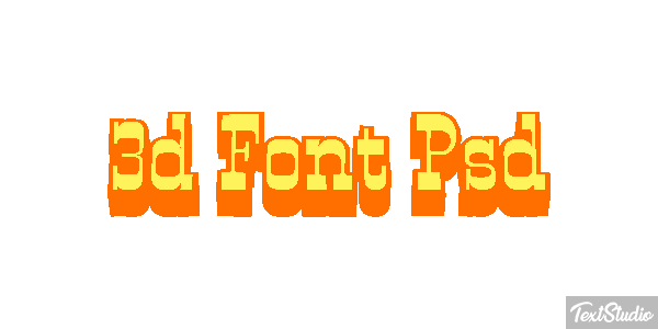 3D Font Psd Text effect