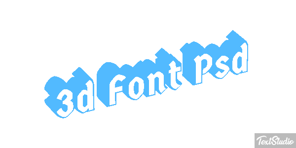 3D Font Psd Text effect