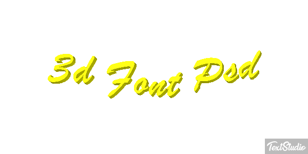 3D Font Psd Text effect