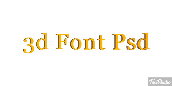 3D Font Psd Text effect