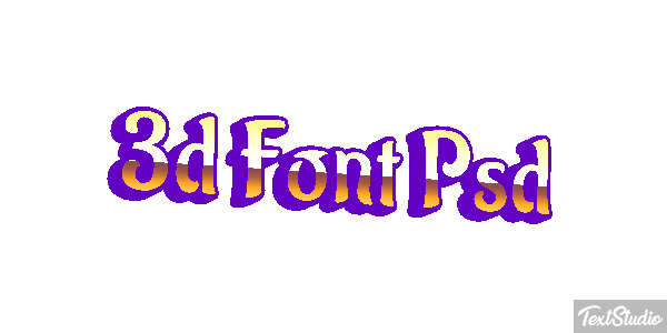 3D Font Psd Text effect