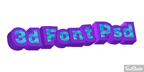 3D Font Psd Text effect