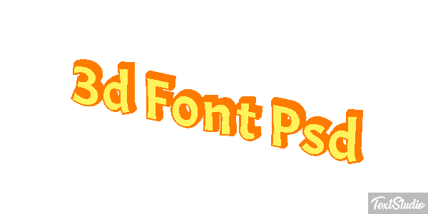 3D Font Psd Text effect
