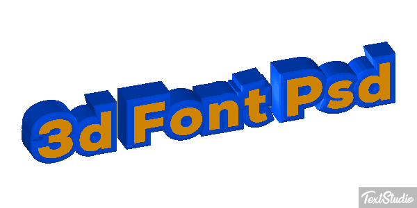3D Font Psd Text effect