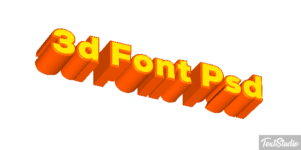 3D Font Psd Text effect