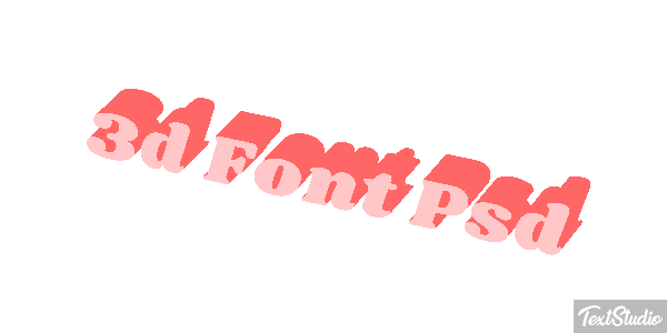 3D Font Psd Text effect