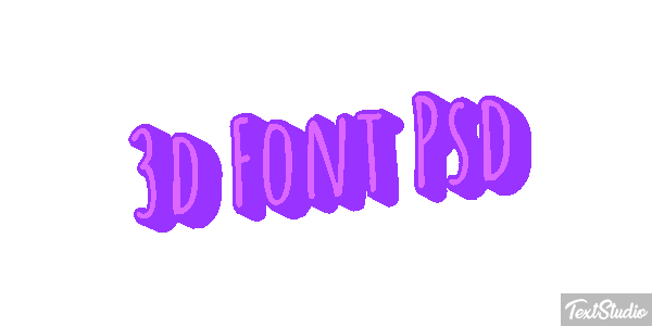 3D Font Psd Text effect