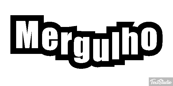 Mergulho Efeito do texto