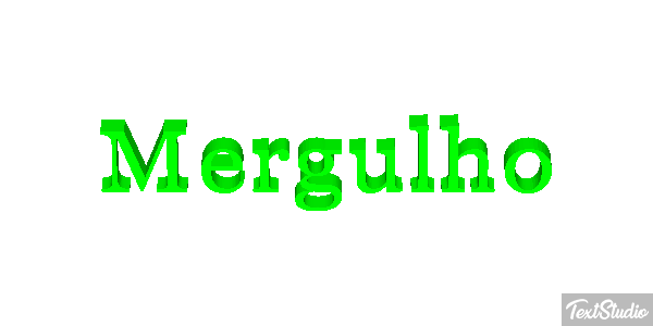Mergulho Efeito do texto