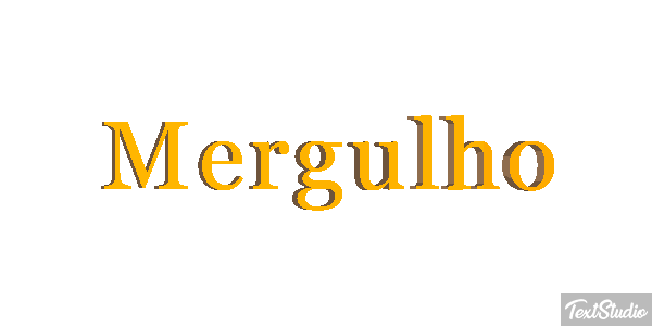 Mergulho Efeito do texto