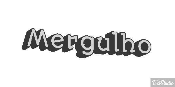 Mergulho Efeito do texto
