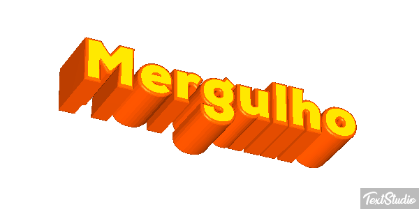 Mergulho Efeito do texto