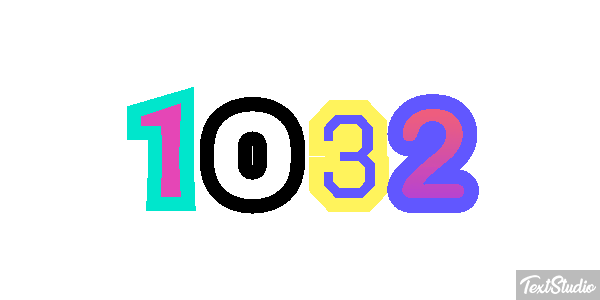 1032 Text effect