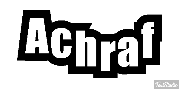 Achraf Text effect