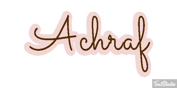 Achraf Text effect