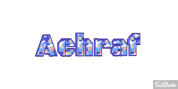 Achraf Text effect