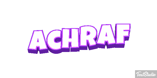 Achraf Text effect