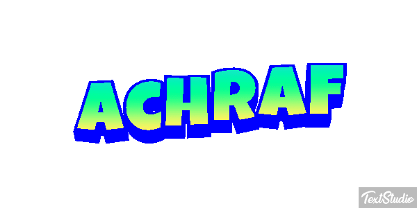 Achraf Text effect
