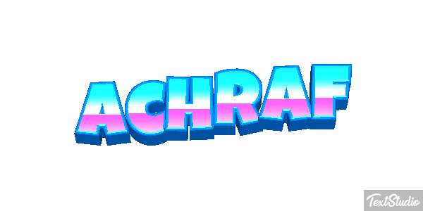 Achraf Text effect