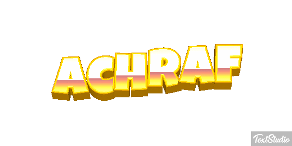 Achraf Text effect