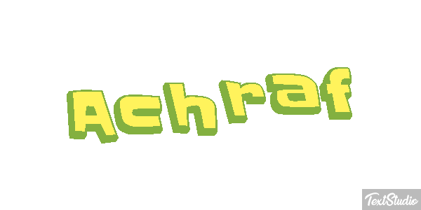 Achraf Text effect