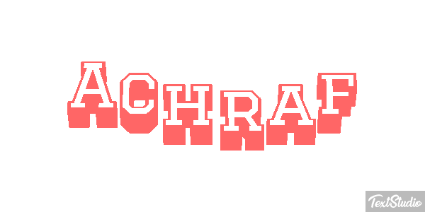 Achraf Text effect