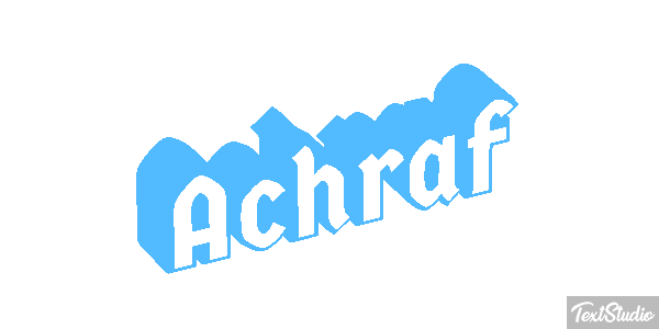 Achraf Text effect