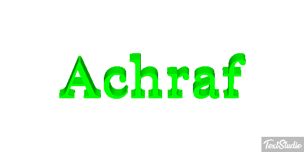 Achraf Text effect