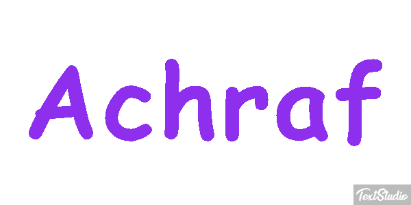 Achraf Text effect