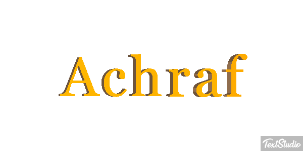 Achraf Text effect