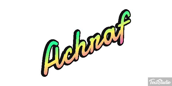 Achraf Text effect