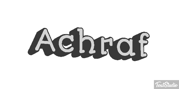 Achraf Text effect