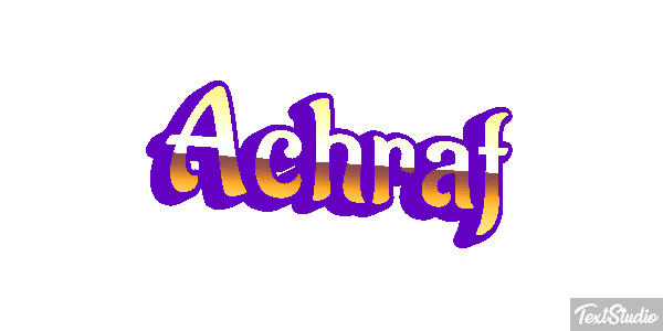 Achraf Text effect