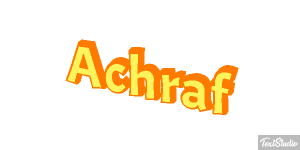 Achraf Text effect