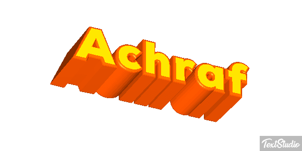 Achraf Text effect