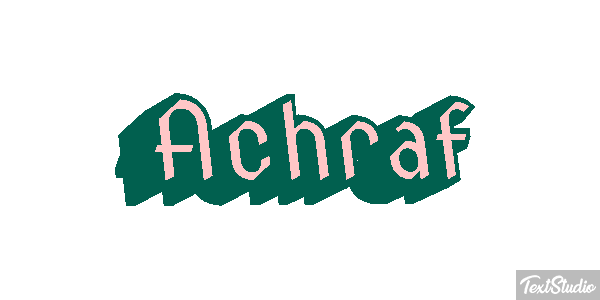 Achraf Text effect