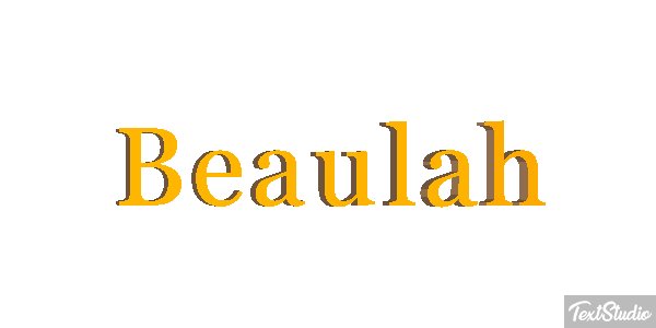 Beaulah Text effect