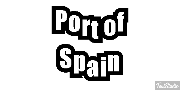 Port of Spain Effetto testo