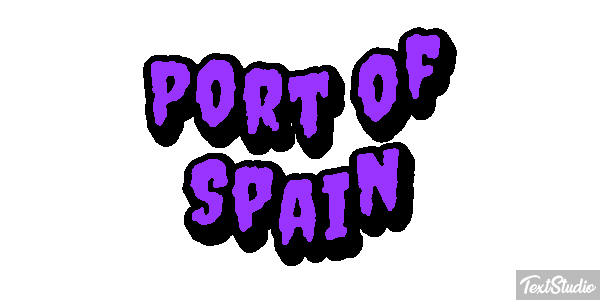Port of Spain Effetto testo