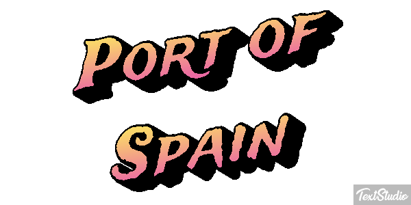 Port of Spain Effetto testo