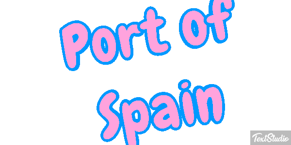 Port of Spain Effetto testo