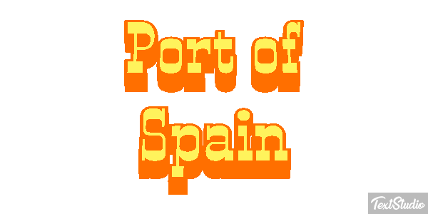 Port of Spain Effetto testo