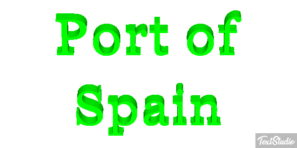 Port of Spain Effetto testo