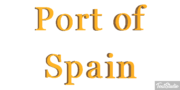 Port of Spain Effetto testo