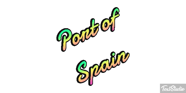 Port of Spain Effetto testo