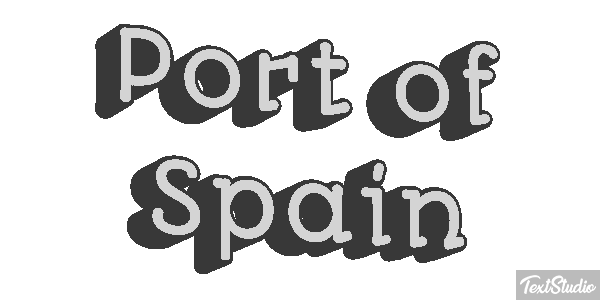 Port of Spain Effetto testo