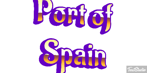 Port of Spain Effetto testo